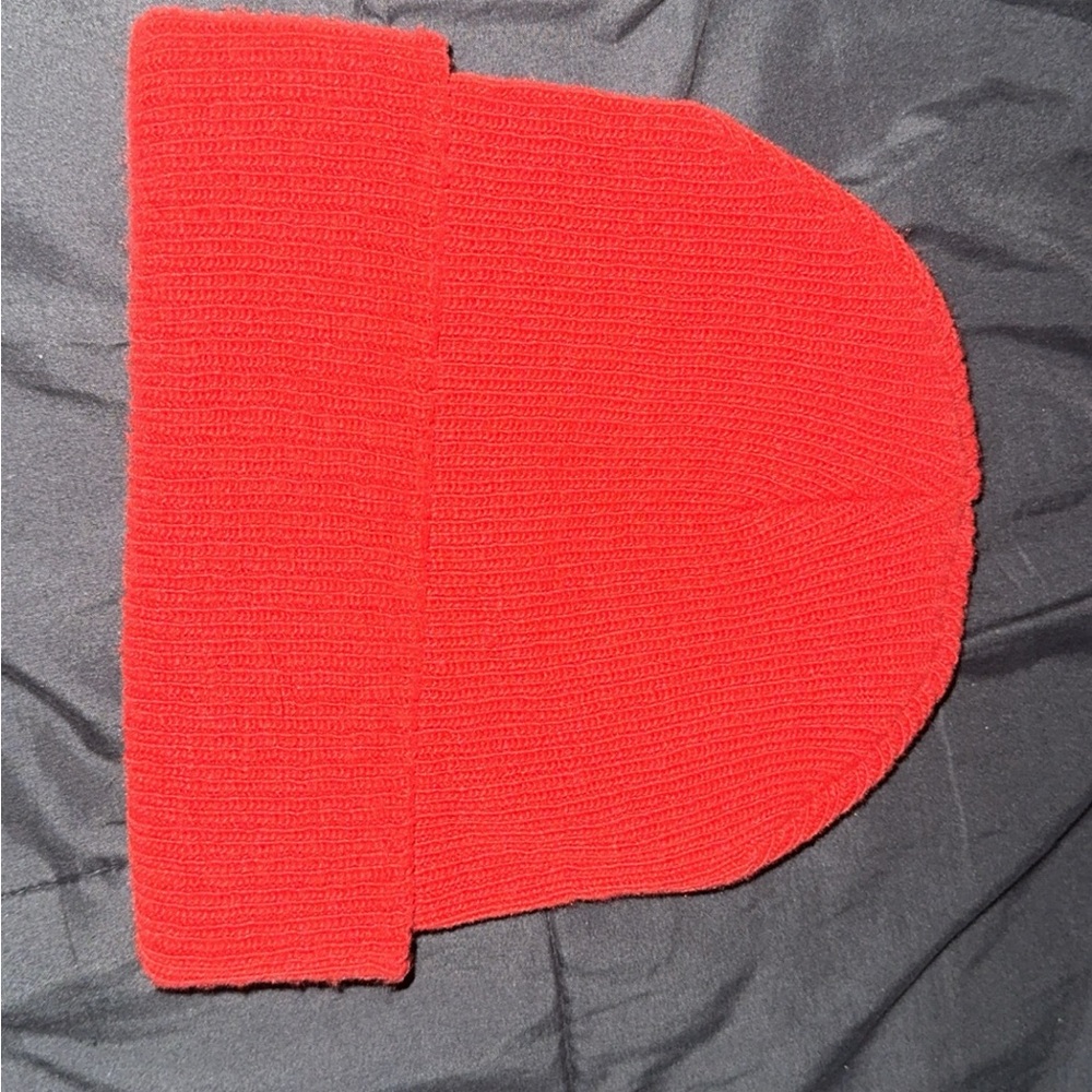red beanie